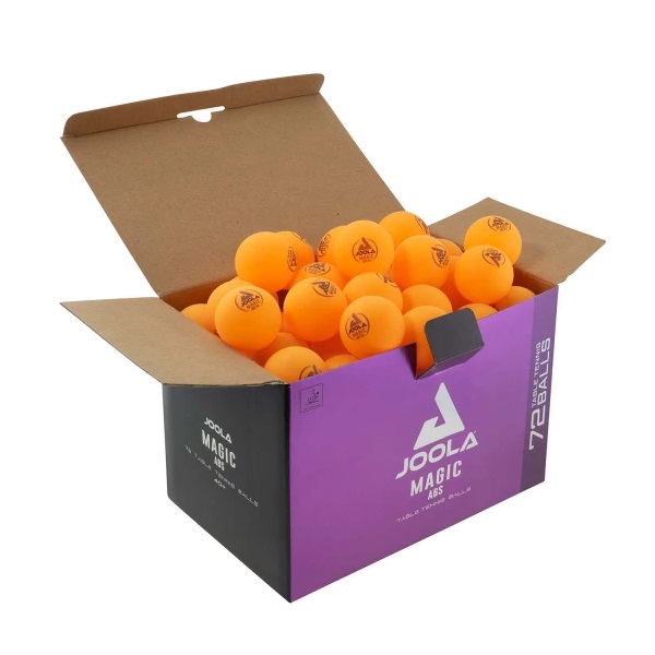 Levně Míčky na stolní tenis JOOLA Magic ABS 72 ks - oranžové