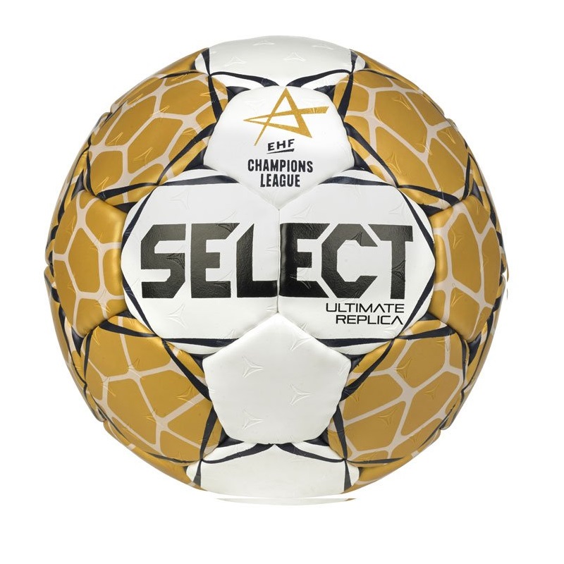 Levně Házenkářský míč SELECT HB Ultimate replica EHF Champions League 1 - bílo-zlatá