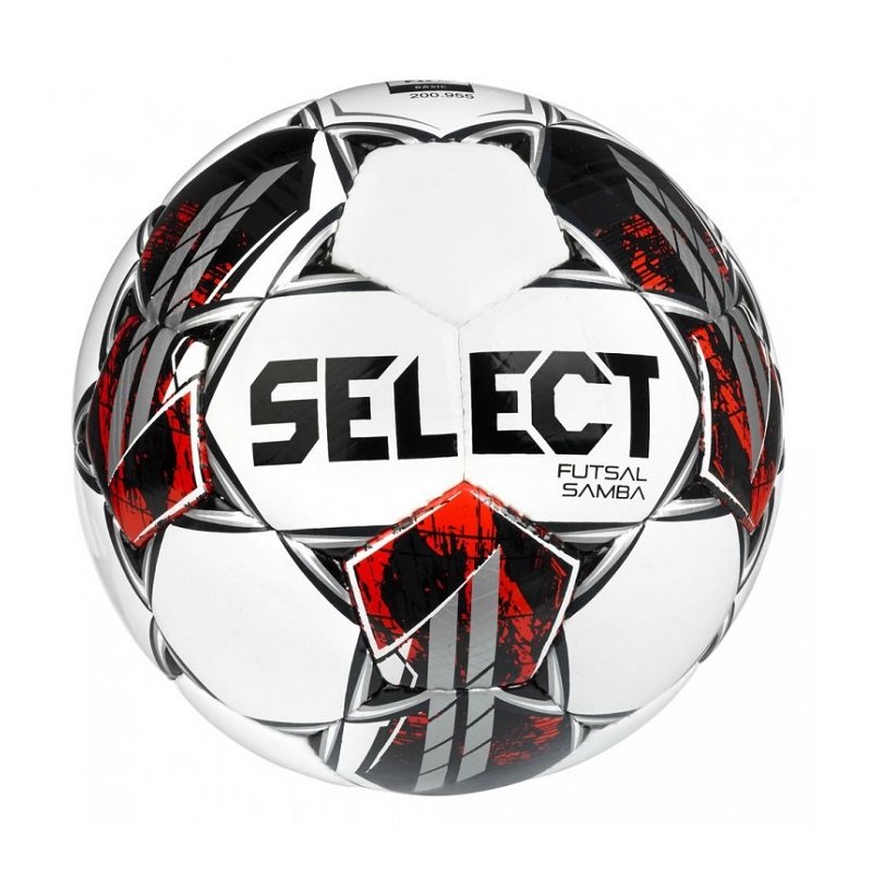 Levně Futsalový míč SELECT FB Futsal Samba 4 - bílo-stříbrná