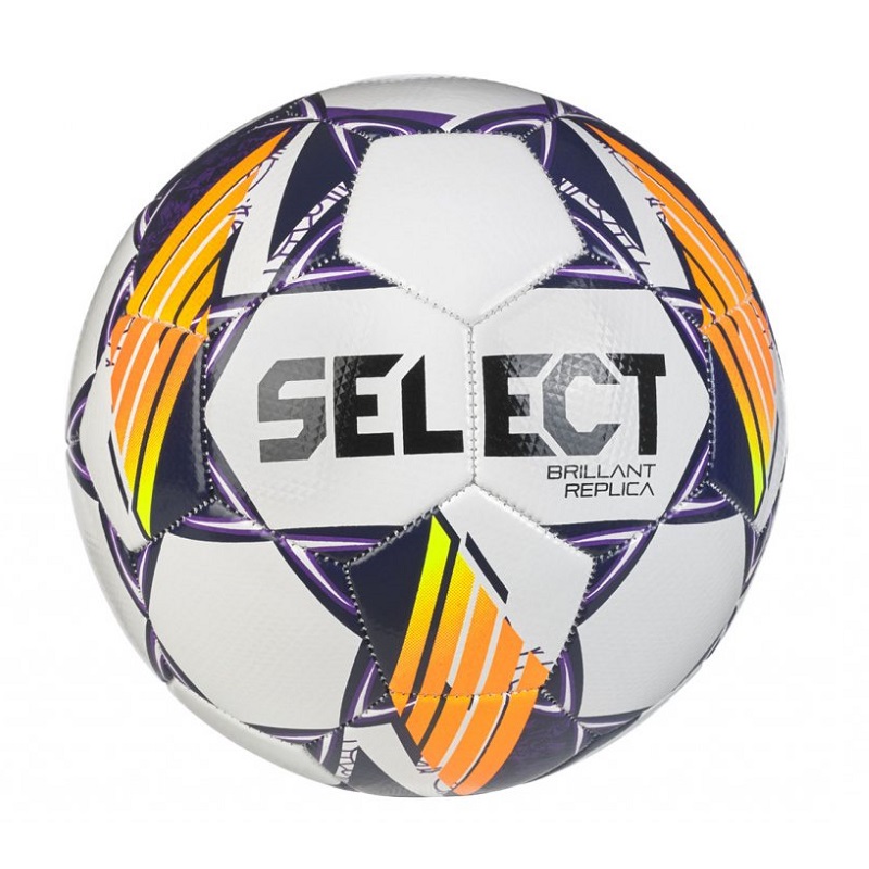 Fotbalový míč SELECT FB Brillant Replica 5 - bílo-fialová