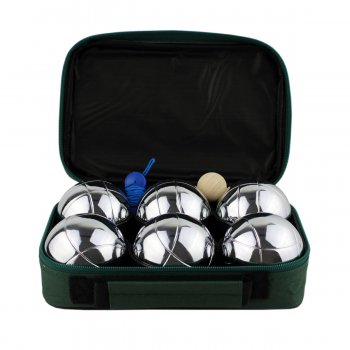 Petanque sada MASTER 6 chromovanch koul obal nylon