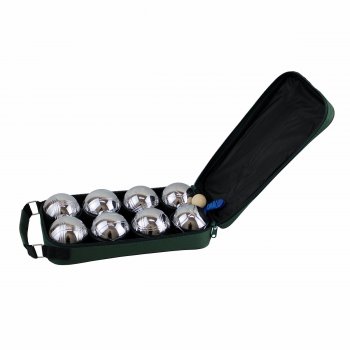Petanque sada MASTER 8 chromovanch koul obal nylon