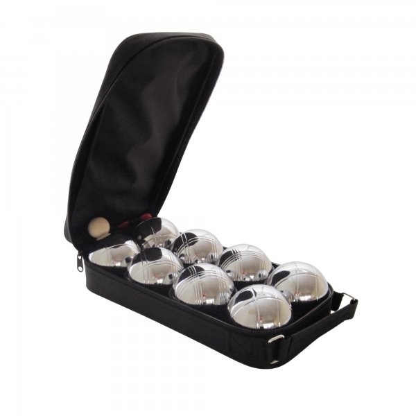 Petanque sada MASTER 8 chromovanch koul obal nylon