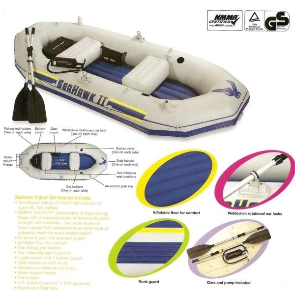 Nafukovac lun INTEX Seahawk II Set