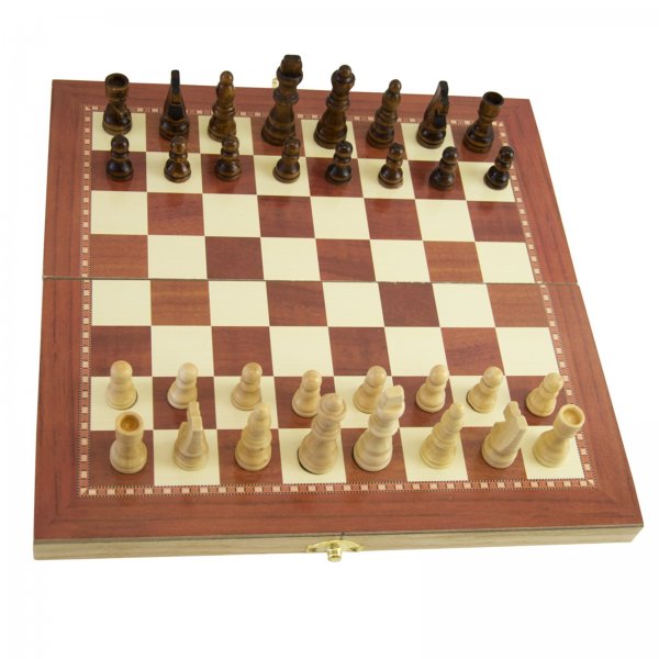Šachy dřevěné 96 C02 - 29 x 29 cm
