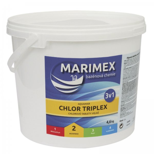 Bazénová chemie MARIMEX Chlor Triplex 4,6 kg