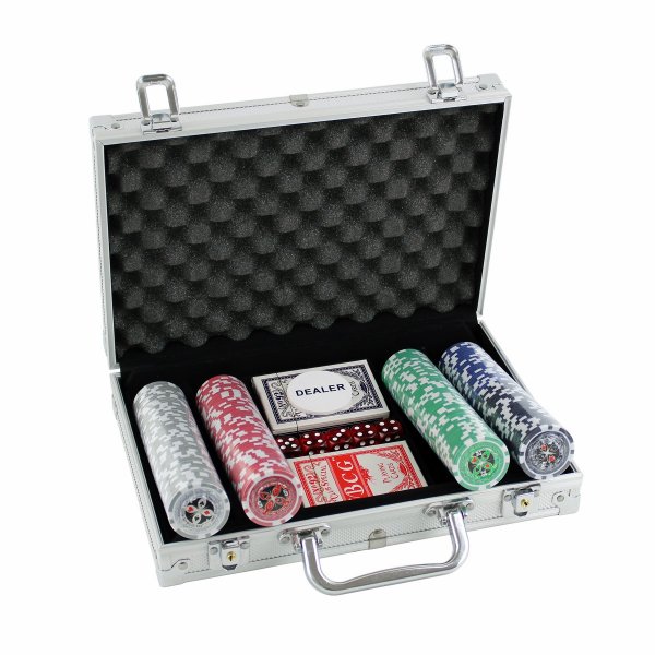 Poker set MASTER 200 v kufku Deluxe s oznaenm hodnot