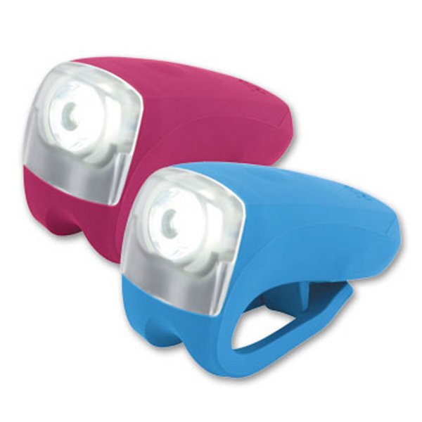 Blikačka KNOG Boomer bílá LED - světle modrá