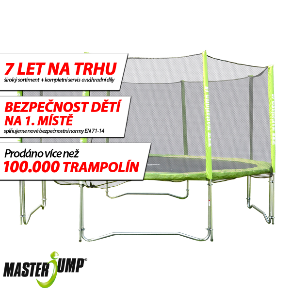 Trampolna MASTERJUMP 457 cm s vnj st