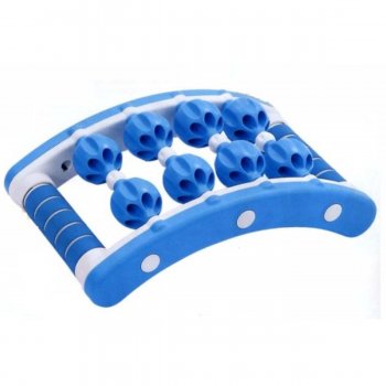 Masážní roller MS01 modro/bílý 21 x 35 cm
