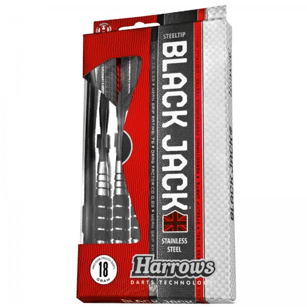 Šipky HARROWS Black Jack steel 24g