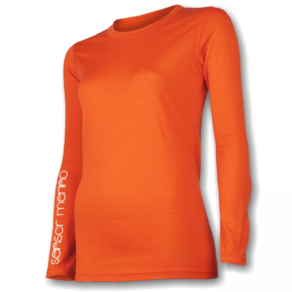 Triko dlouh rukv SENSOR Performance Tee Logo dmsk
