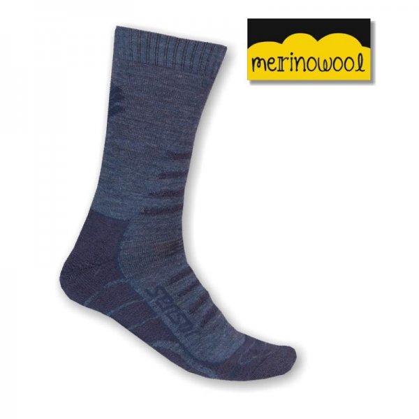Ponožky SENSOR Merino Wool Hiking 3-5 modré