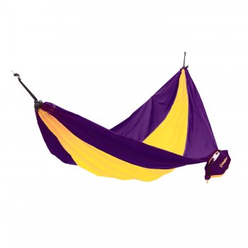 Houpací síť KING CAMP Parachute - purpurovo-žlutá