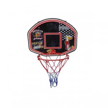 Basketbalový koš s deskou SPARTAN 60 x 44 cm s míčem