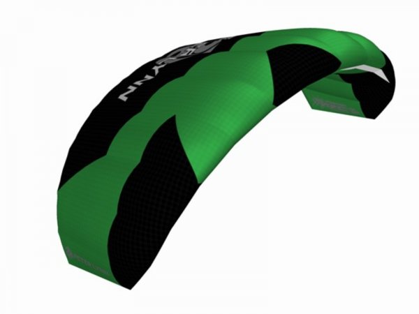 Kite PETER LYNN Hype trainer zeleno-ern - vel. 1,9 m