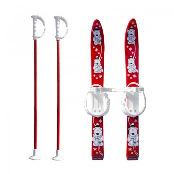 Baby Ski 70 cm - dtsk plastov lye - erven