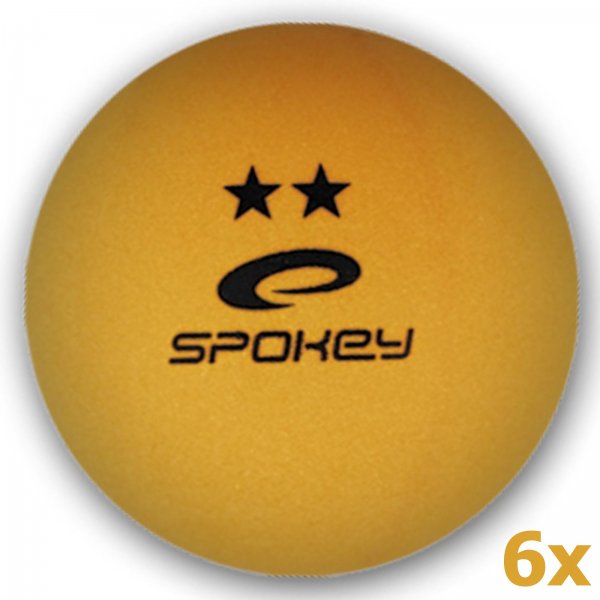 Mky na stoln tenis SPOKEY Skilled - oranov 6ks