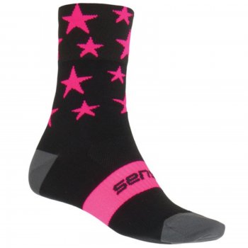 Ponožky SENSOR Stars černo-růžové
