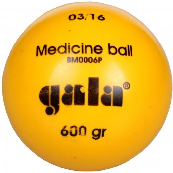 Medicinální míč GALA BM P 600 g plastový žlutý