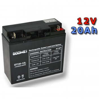 Trakční gelová baterie GOOWEI OTL20-12 20Ah