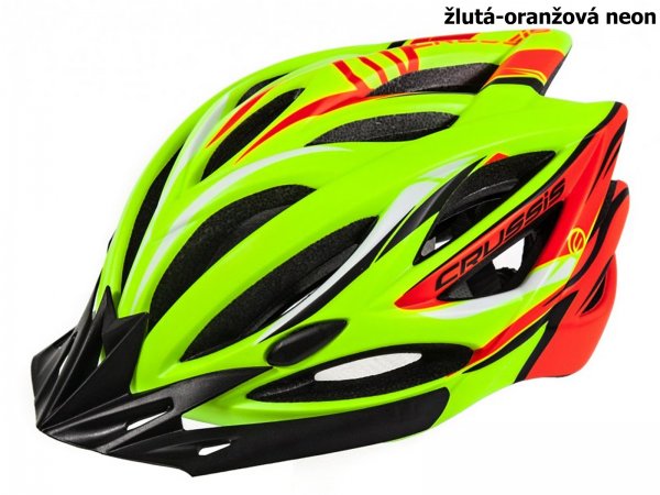 Cyklo pilba CRUSSIS vel. L/XL lut-oranov neon
