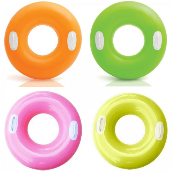 Nafukovací kruh INTEX s držadlem 76 cm