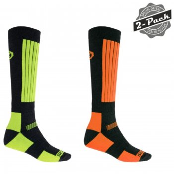 Ponožky SENSOR Snow set zelené+oranžové