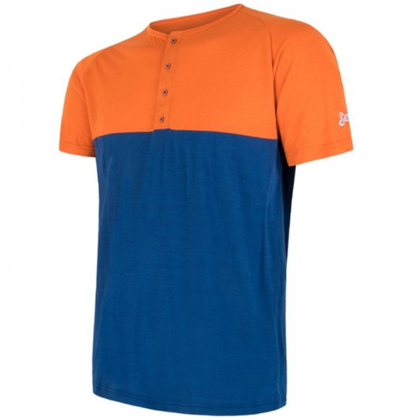 Triko kr. ruk. SENSOR Merino Air PT pn. oranovo-modr - vel. XL