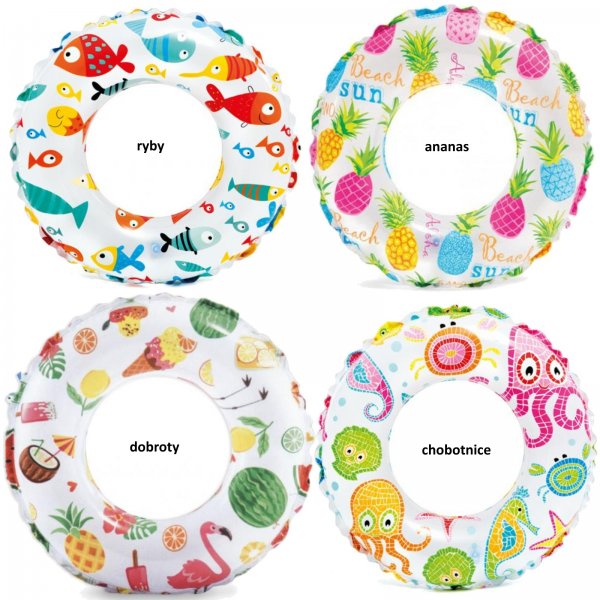 Nafukovací kruh INTEX s potiskem 51 cm