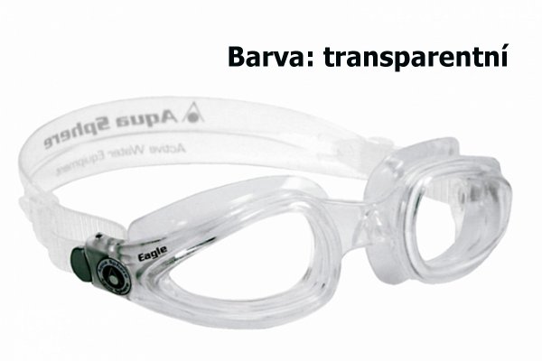 Plaveck brle AQUA SPHERE Eagle - transparentn