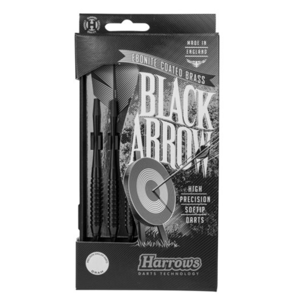 Šipky HARROWS Black Arrow softip 18g