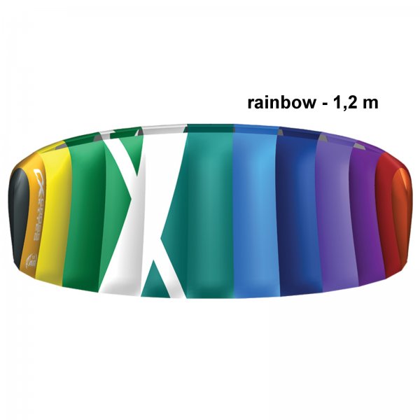 Kite komorový CROSS Air rainbow - vel. 1,2 m