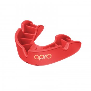Chránič zubů OPRO Bronze - červený