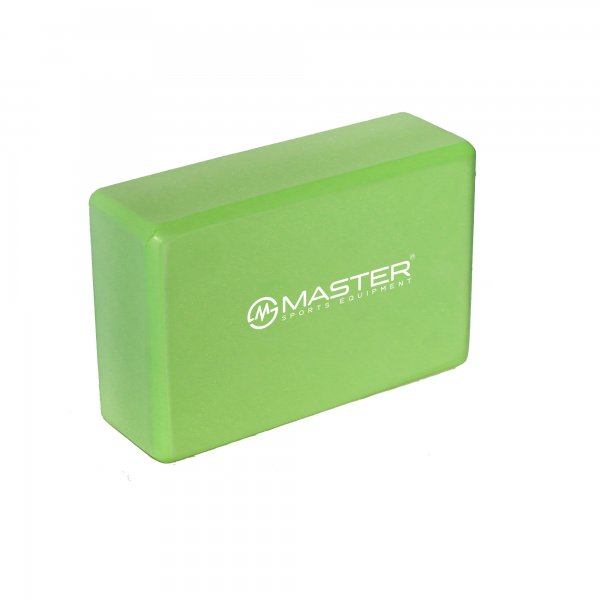 Jga kostka MASTER Yoga Block 23 x 15 x 7,5 cm - zelen - 2. jakost