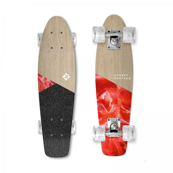 Skateboard STREET SURFING Beach Board Wood Bloody Mary