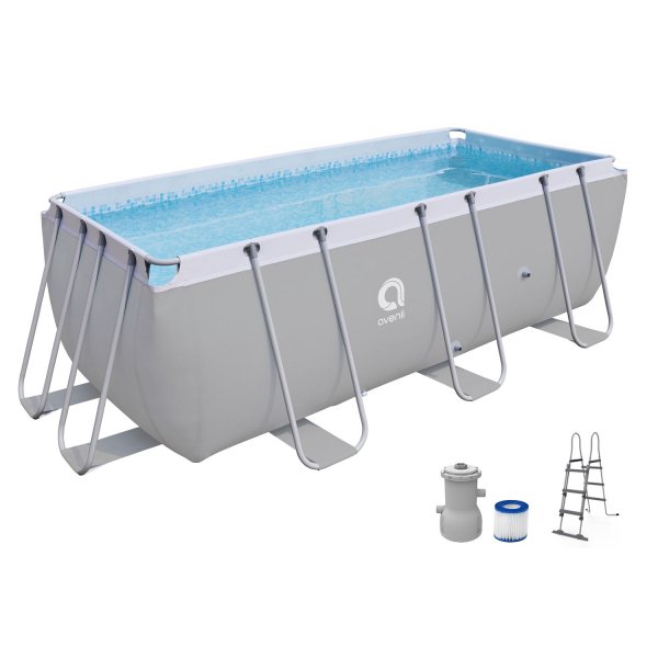 Bazén s pevnou stěnou AVENLI Steel Super 400 x 200 x 99 cm set s filtrací