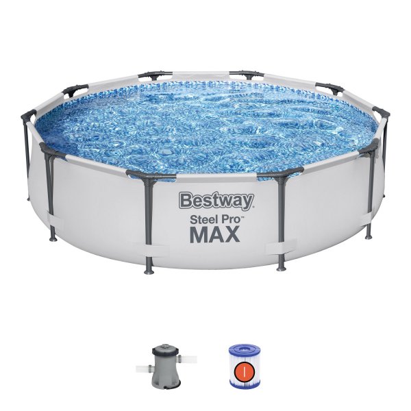 Bazn BESTWAY Steel Pro Max 305 x 76 cm set s kartuovou filtrac