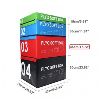 Tréninkový plyo box SEDCO Soft 90x75x45 cm