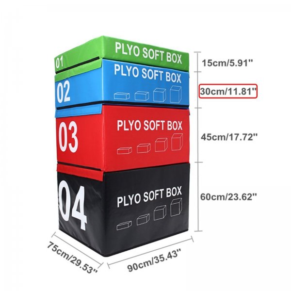 Tréninkový plyo box SEDCO Soft 90x75x30 cm