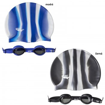 Dětské plavecké brýle SPURT ZEBRA 1100 s čepicí