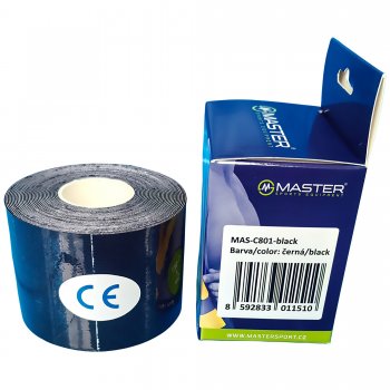 Kinezio tejpovac pska MASTER 5 cm x 5 m - ern