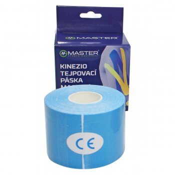 Kinezio tejpovac pska MASTER 5 cm x 5 m - modr