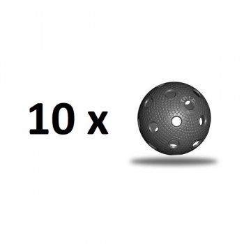 Florbalový míček TRIX IFF - černý - 10 ks