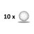 Florbalový míček TRIX IFF - bílý - 10 ks