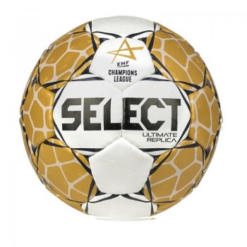 Házenkářský míč SELECT HB Ultimate replica EHF Champions League 1 - bílo-zlatá