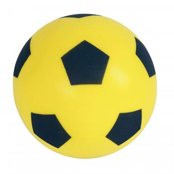 M MASTER Soft fotbal - 21 cm - lut
