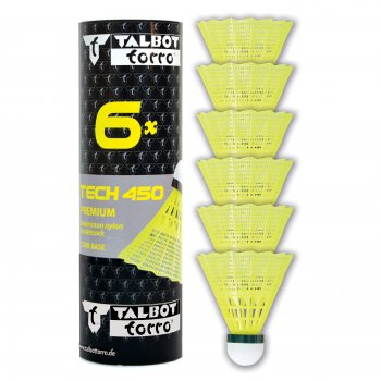 Badmintonov mky TALBOT TORRO Tech 450 Slow 6ks - lut