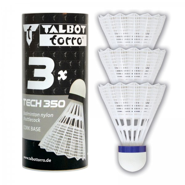 Badmintonov mky TALBOT TORRO Tech 350 Medium 3 ks - bl