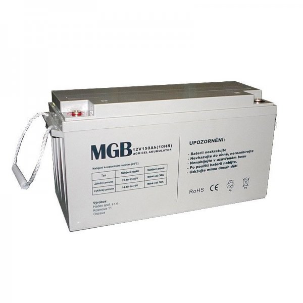 Trakn akumultor MGB VRLA AGM 12V/150Ah - 2. jakost